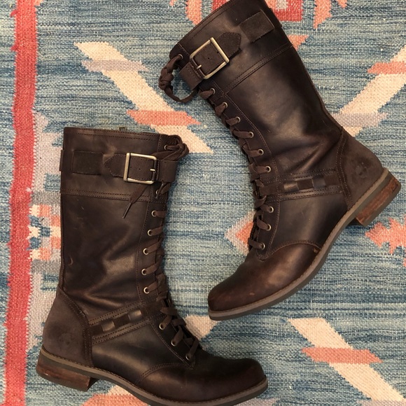 timberland calf length boots